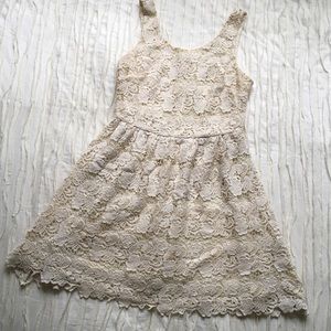 Cream Lace Dress